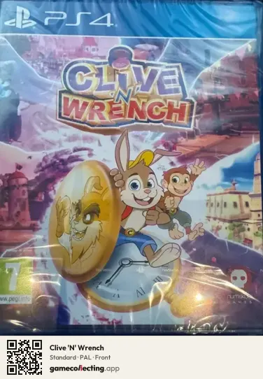 Clive 'N' Wrench PlayStation 4, PAL box front