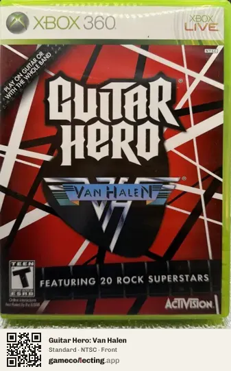 Guitar Hero: Van Halen Xbox 360, NTSC box front
