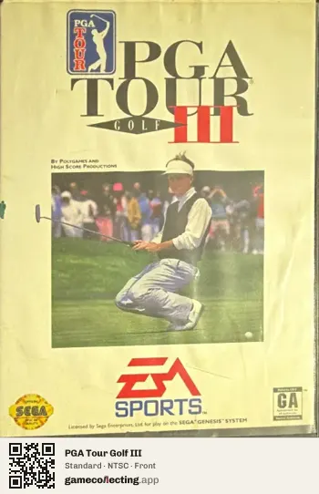 PGA Tour Golf III Sega Mega Drive / Genesis, NTSC box front