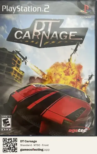 DT Carnage PlayStation 2, NTSC box front