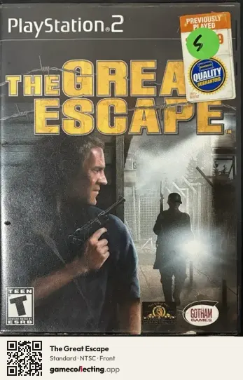 The Great Escape PlayStation 2, NTSC box front