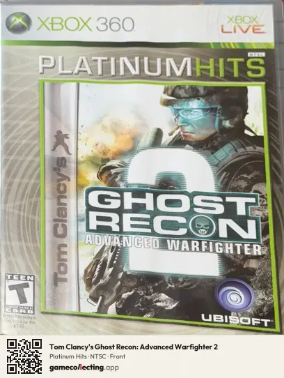 Tom Clancy's Ghost Recon: Advanced Warfighter 2 Xbox 360, NTSC box front