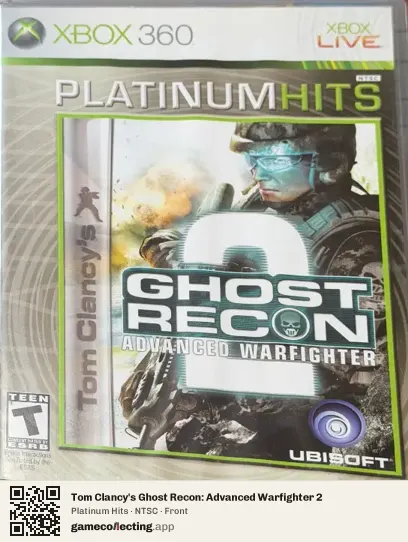 Tom Clancy's Ghost Recon: Advanced Warfighter 2 Xbox 360, NTSC box front
