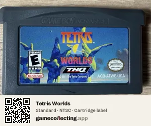 Tetris Worlds Game Boy Advance, NTSC cartridge label