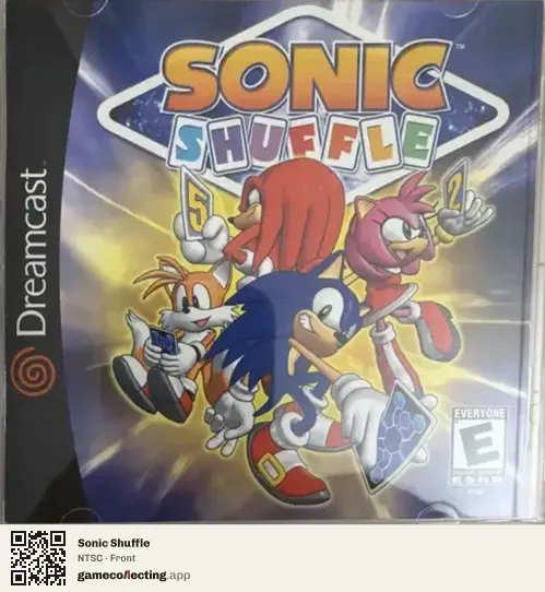 Sonic Shuffle Sega Dreamcast, NTSC box front