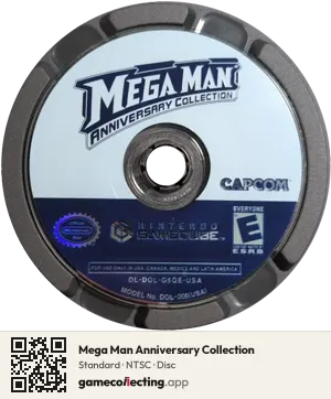 Mega Man Anniversary Collection Nintendo GameCube, NTSC disc