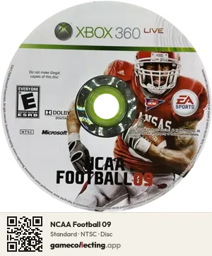NCAA Football 09 Xbox 360, NTSC disc