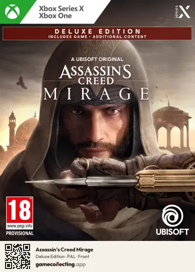 Assassin's Creed Mirage Xbox Series X, PAL box front