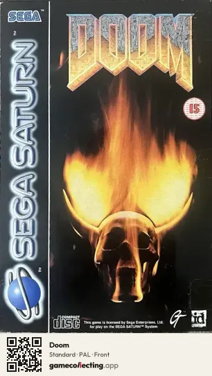 Doom Sega Saturn, PAL box front