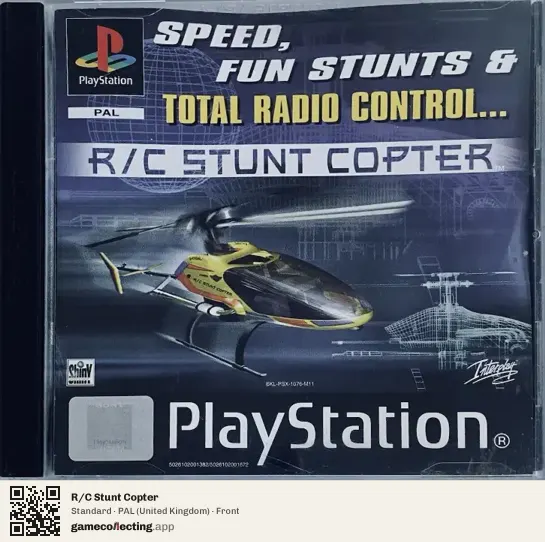 R/C Stunt Copter PlayStation, United Kingdom box front