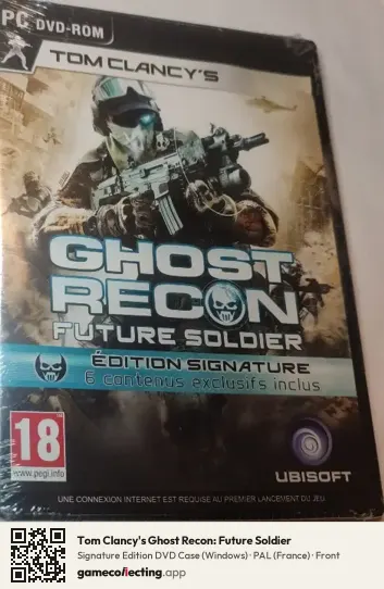 Tom Clancy's Ghost Recon: Future Soldier Computer, France box front