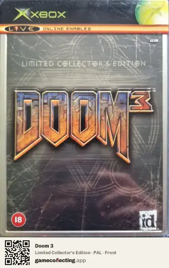 Doom 3 Xbox, PAL box front