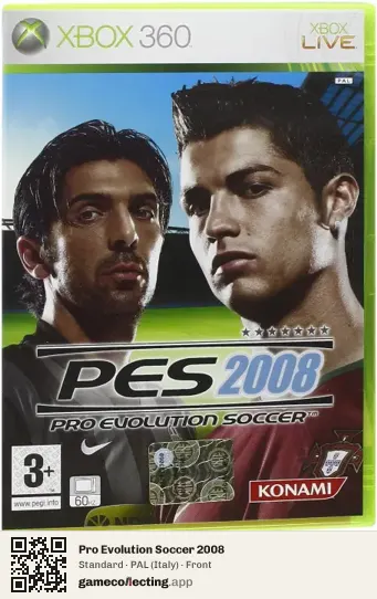 Pro Evolution Soccer 2008 Xbox 360, Italy box front