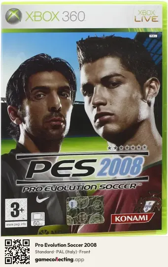Pro Evolution Soccer 2008 Xbox 360, Italy box front
