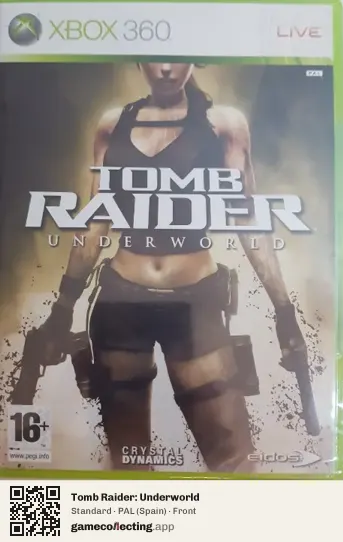 Tomb Raider: Underworld Xbox 360, Spain box front