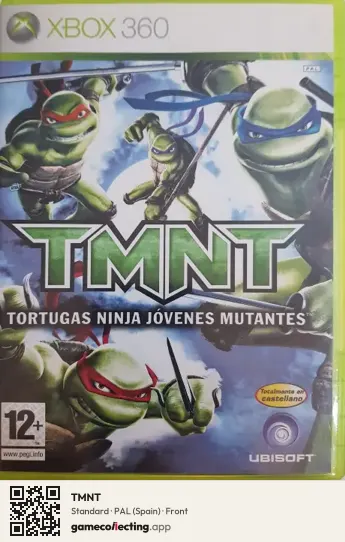 TMNT Xbox 360, Spain box front