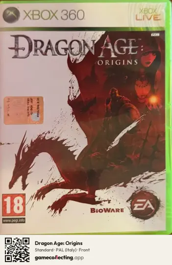 Dragon Age: Origins Xbox 360, Italy box front