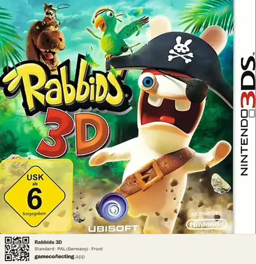 Rabbids 3D Nintendo 3DS, Germany box front