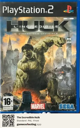 The Incredible Hulk PlayStation 2, PAL box front