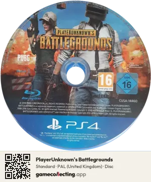 PlayerUnknown's Battlegrounds PlayStation 4, PAL disc