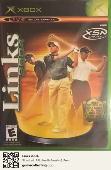 Links 2004 Xbox, North America box front