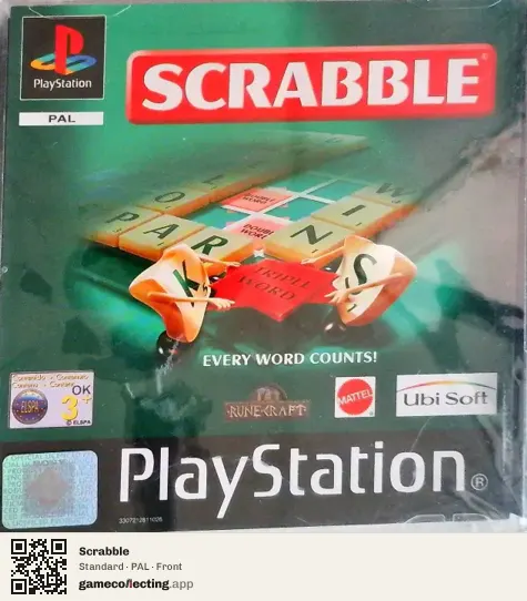 Scrabble PlayStation, PAL box front
