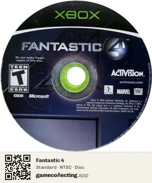 Fantastic 4 Xbox, NTSC disc