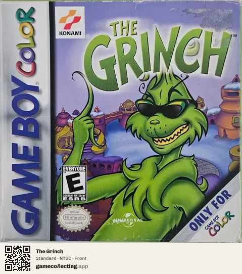The Grinch Game Boy Color, NTSC box front