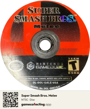 Super Smash Bros. Melee Nintendo GameCube, NTSC disc