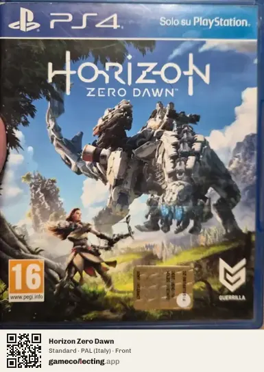 Horizon Zero Dawn PlayStation 4, Italy box front