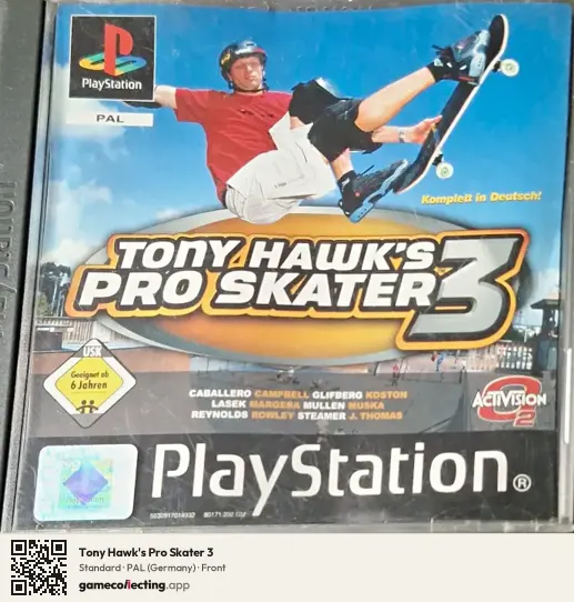 Tony Hawk's Pro Skater 3 PlayStation, Germany box front