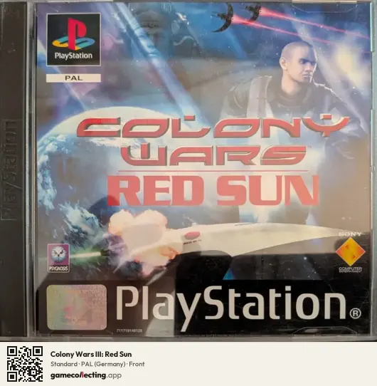Colony Wars III: Red Sun PlayStation, Germany box front