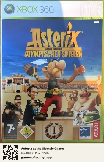 Asterix at the Olympic Games Xbox 360, PAL box front