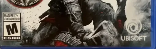 Assassin's Creed III Remastered, the ESRB box on its front