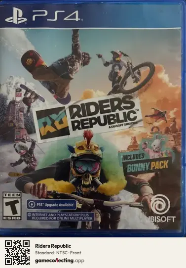 Riders Republic PlayStation 4, NTSC box front