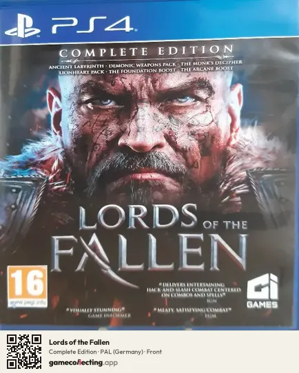 Lords of the Fallen PlayStation 4, Germany box front