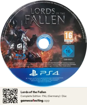 Lords of the Fallen PlayStation 4, PAL disc