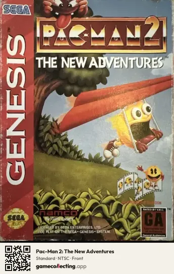 Pac-Man 2: The New Adventures Sega Mega Drive / Genesis, NTSC box front