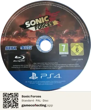 Sonic Forces PlayStation 4, PAL disc