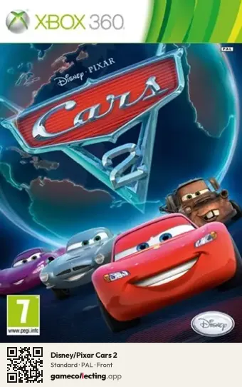 Disney/Pixar Cars 2 Xbox 360, PAL box front
