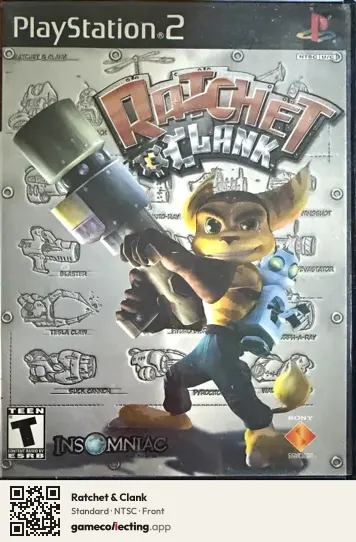 Ratchet & Clank PlayStation 2, NTSC box front
