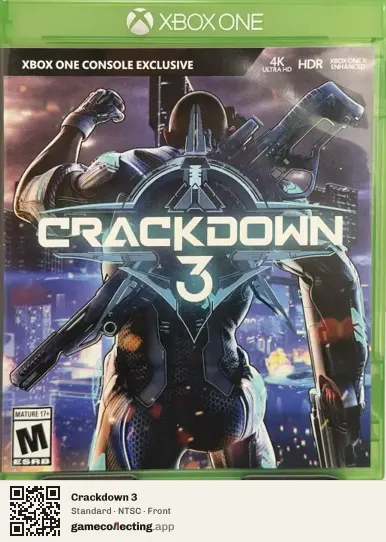 Crackdown 3 Xbox One, NTSC box front