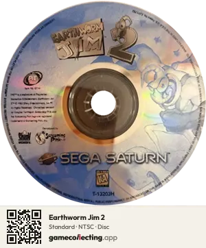Earthworm Jim 2 Sega Saturn, NTSC disc