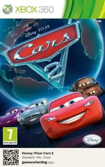 Disney/Pixar Cars 2 Xbox 360, PAL box front