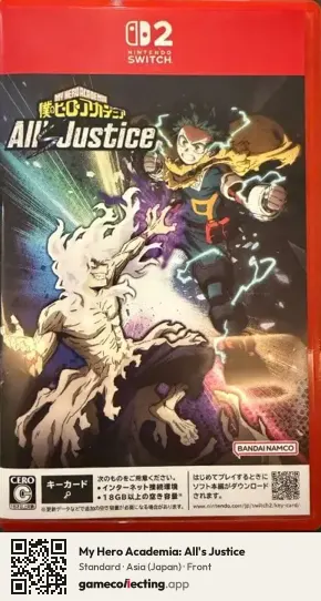 My Hero Academia: All's Justice Nintendo Switch 2, Asia box front