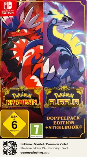 Pokémon Scarlet / Pokémon Violet Nintendo Switch, Germany box front