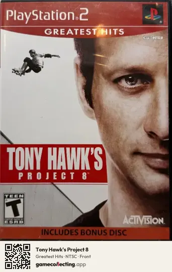 Tony Hawk's Project 8 PlayStation 2, NTSC box front