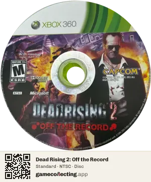 Dead Rising 2: Off the Record Xbox 360, NTSC disc