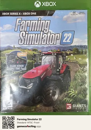 Farming Simulator 22 Xbox Series X, NTSC box front