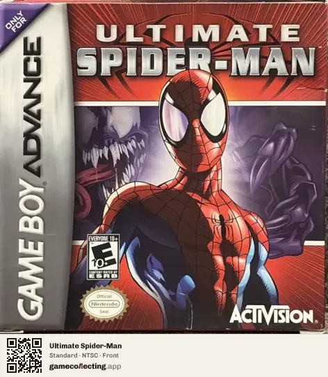 Ultimate Spider-Man Game Boy Advance, NTSC box front